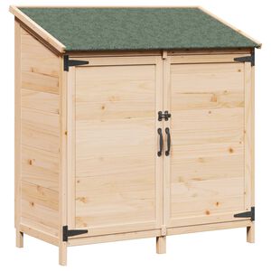 vidaXL Shed ogrodowy naturalny 106,5 x 56 x 113,5 cm Drewno Świerkowe