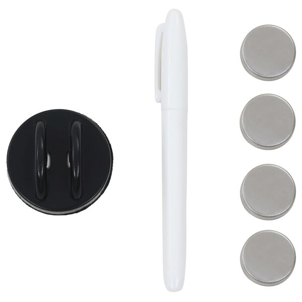 vidaXL Ścienna tablica magnetyczna, szklana, 50 x 50 cm