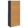 vidaXL Highboard Czarny Dąb 80 x 42,5 x 185 cm Materiał drewnopochodny