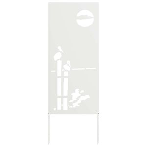 vidaXL Ekran zapewniający prywatność w ogrodzie Biały 50 x 140 cm