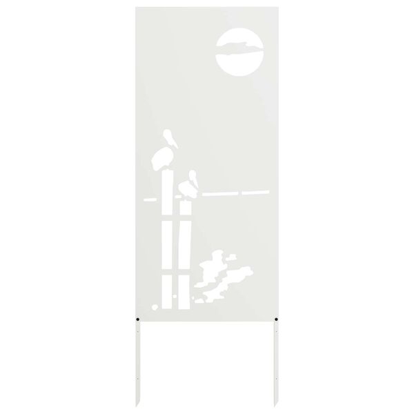 vidaXL Ekran zapewniający prywatność w ogrodzie Biały 50 x 140 cm