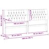 vidaXL Tapicerowane wezgłowie Jasnoszary 200 cm Lite drewno sosnowe