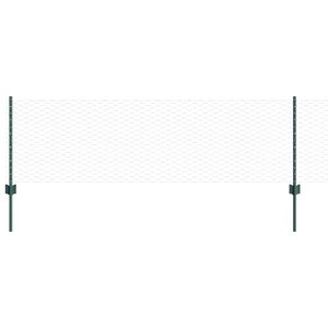 vidaXL Sześciokątne ogrodzenie z słupkiem 25 x 0,6 m Stal pokryta PVC