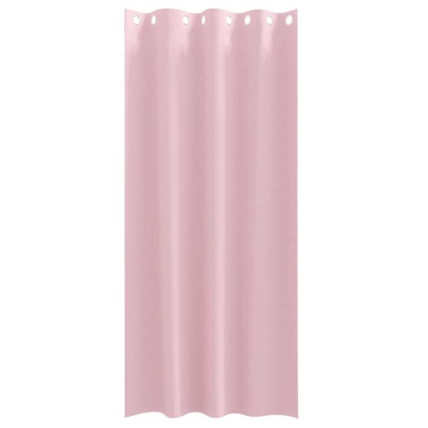 vidaXL Firany blackout z k&oacute;łkami 2 pcs Dziecięcy r&oacute;ż 245 x 140 cm