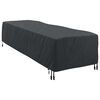 vidaXL Pokrowiec na Leżaki Gładki Czarny 74 x 210 x 40 cm tkanina
