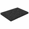 vidaXL Pad Patio z Granulatem Gumowym Czarny 6 x 9 x 0,6 cm Guma