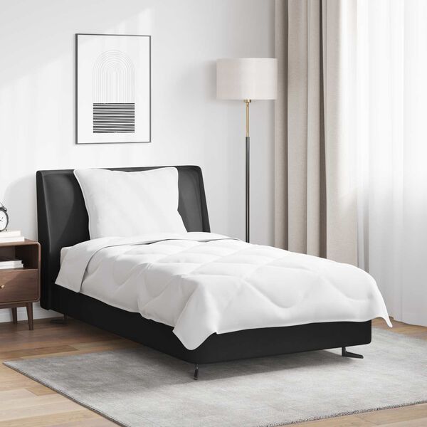 vidaXL Letni Kołdra z poduszką 2 pcs Biały Mikrofibra