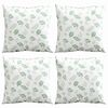 vidaXL Poduszki rozrzucone Liść 4 pcs Wz&oacute;r liścia 60 x 60 cm