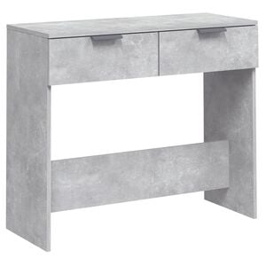 vidaXL Stolik konsolowy, betonowa szarość, 90x36x75 cm