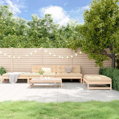 vidaXL 5-cz. zestaw wypoczynkowy do ogrodu, poduszki, lite drewno