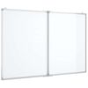 vidaXL Tablica magnetyczna, składana, 120x80x1,7 cm, aluminiowa