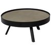 vidaXL Stolik kawowy z betonowym blatem, 74 x 32 cm