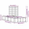vidaXL Ramka ł&oacute;żka Biały 100 x 200 cm Lite drewno sosnowe
