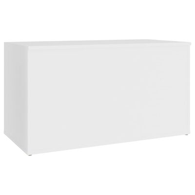 vidaXL Skrzynia, biała, 84x42x46 cm, materiał drewnopochodny