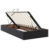 vidaXL Ł&oacute;żko z miejscem na przechowywanie i LED Czarny 200 x 200 cm