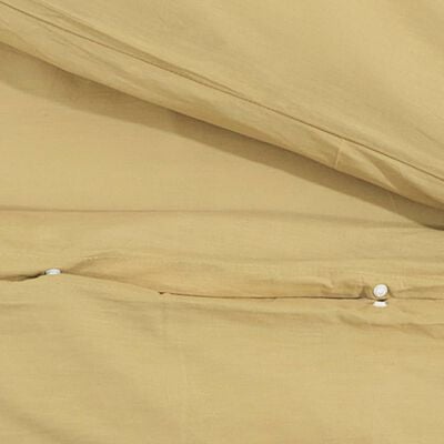 vidaXL Zestaw pościeli, kolor taupe, 140x200 cm, bawełna