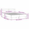 vidaXL Ramka ł&oacute;żka z LED Sonoma 137 x 190 cm Materiał drewnopochodny