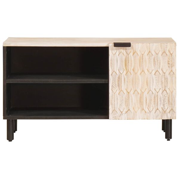 vidaXL Szafka pod telewizor Wykończenie w kolorze białego prania