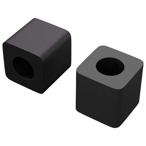 vidaXL Uchwyt szuflady 2 szt. Czarny 15 x 15 x 15mm Kopolimer PP