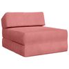vidaXL Składana Sofa Ł&oacute;żko r&oacute;żowy 60 x 70 x 41 cm tkanina