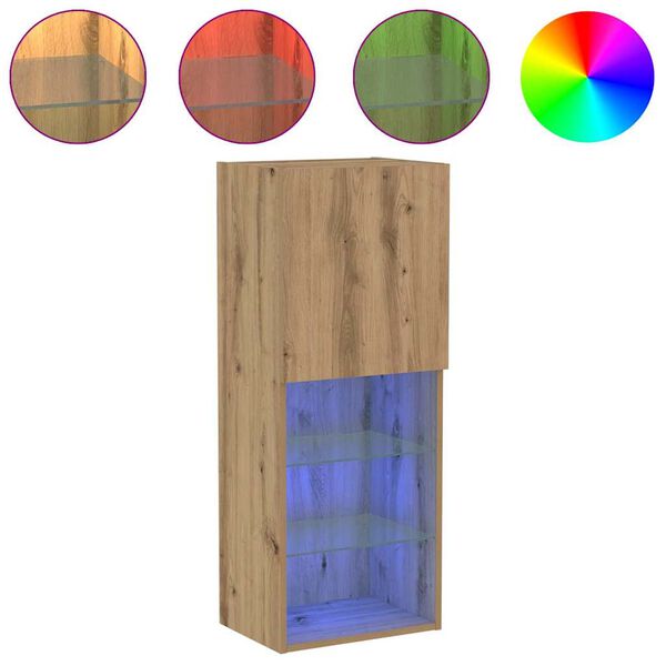 vidaXL Zestaw szafek RTV Dąb rzemieślniczy 40,5 x 30 x 102 cm