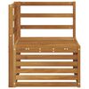 vidaXL Sofa narożna na zewnątrz Lite Drewno Akacji Naturalny
