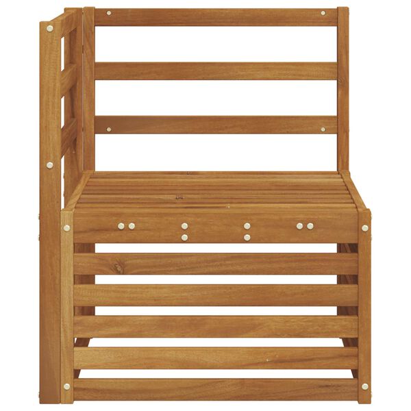 vidaXL Sofa narożna na zewnątrz Lite Drewno Akacji Naturalny