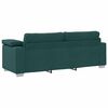vidaXL Sofa 3 pcs Ciemna zieleń 219 x 80 x 82 cm Tkanina lniana