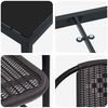 vidaXL Zestaw do jadalni w ogrodzie 9 pcs Czarny
