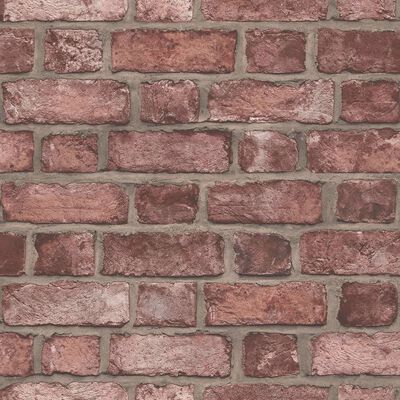 Homestyle Tapeta Brick Wall, czerwona