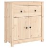 vidaXL Szafka, 70x35x80 cm, lite drewno sosnowe