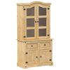 vidaXL Witryna Corona, 100x48,5x179 cm, lite drewno sosnowe
