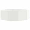 vidaXL Donica Biały 120 x 120 x 35 cm Stal