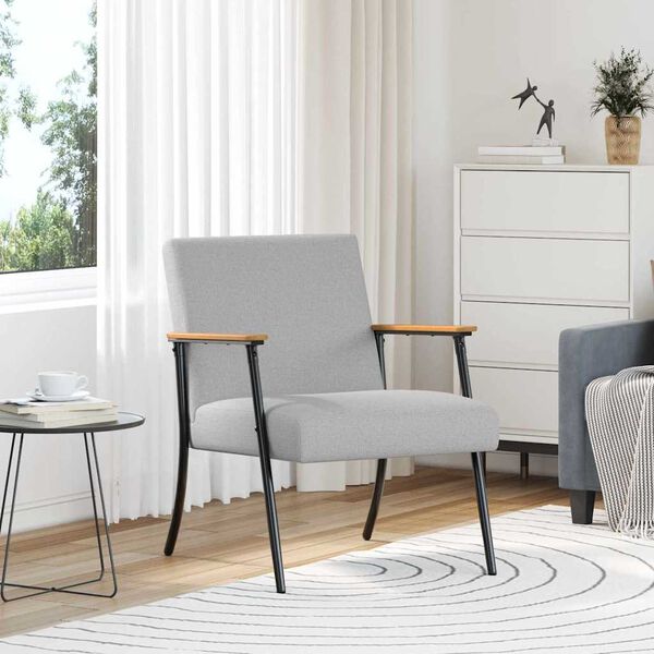 vidaXL fotel Szary chmur 59 x 75 x 78 cm tkanina