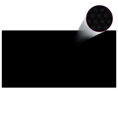 vidaXL Pokrywa na basen, czarna, 600 x 300 cm, PE