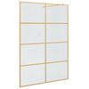 vidaXL Ściana prysznicowa typu walk-in złoty 140 x 195 cm