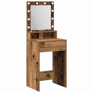 vidaXL Toaletka Stare drewno 50 x 41 x 135 cm Drewno inżynieryjne