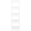 vidaXL Regał na książki/przegroda, biały, 40x30x135 cm