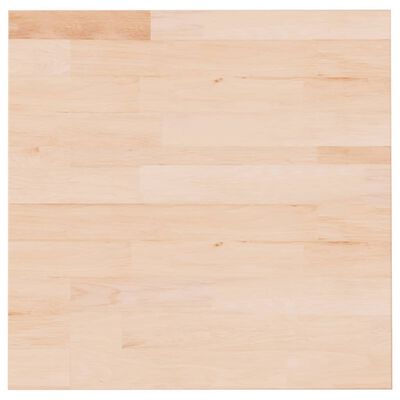 vidaXL Kwadratowy blat do stolika, 50x50x1,5 cm, surowe drewno dębowe