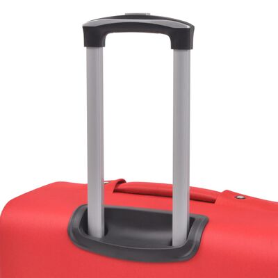 vidaXL 3-częściowy komplet walizek podróżnych, czerwony