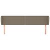 vidaXL Zagł&oacute;wek uszak, taupe, 183x23x78/88 cm, tkanina
