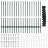 vidaXL Ogrodzenie z słupkiem Zielony 1 x 25 m Stal