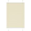 vidaXL Roleta plisowana kremowa 85x100 cm Szerokość tkaniny 84,4 cm