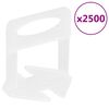 vidaXL Klipsy do poziomowania płytek, 2500 szt., 2 mm
