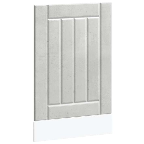 vidaXL Panel do zmywarki Lucca szarość betonu materiał drewnopochodny