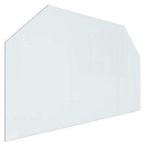 vidaXL Szklana płyta kominkowa przezroczysty 100 x 60 cm Szkło