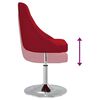 vidaXL Stołek barowy, winna czerwień, tapicerowany tkaniną