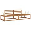 vidaXL Zestaw sof na zewnątrz 2 Sztuka Naturalny 230,5 x 83 x 73 cm