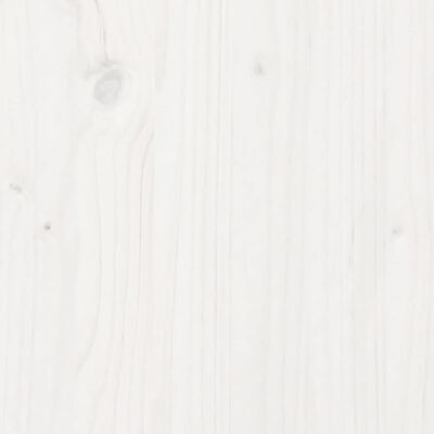 vidaXL Stolik ogrodniczy z półką, biały, 108x45x86,5cm, drewno sosnowe