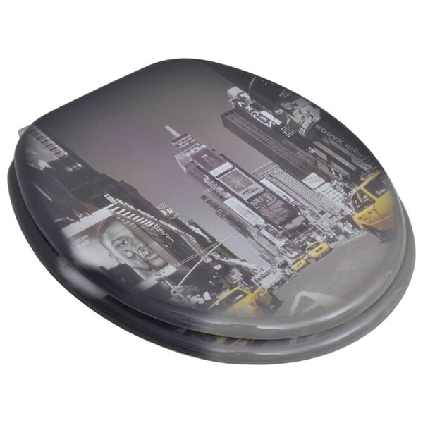 vidaXL Deski sedesowe, 2 szt., MDF, wzór Nowy Jork